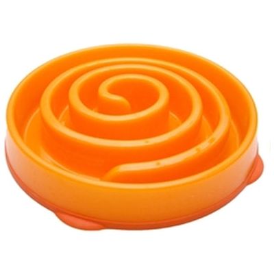 Merkloos Slo-Bowl Feeder Mini Coral Spiraal Oranje