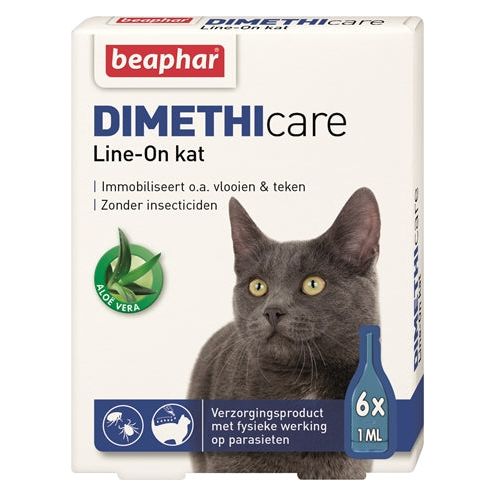 Beaphar Dimethicare Line-On Kat Tegen Vlooien En Teken