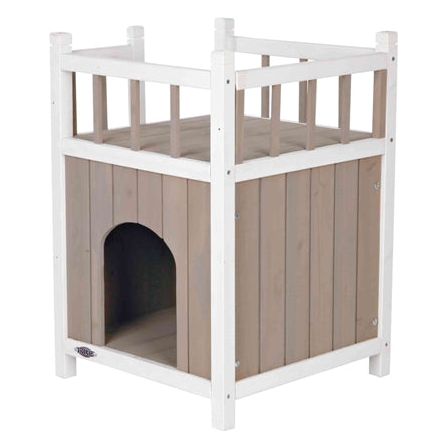 Trixie Kattenhuis Cat's Home Met Balkon Grijs / Wit