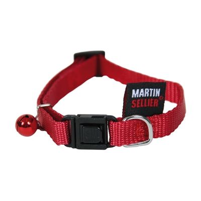 Martin Kattenhalsband Nylon Uni Rood