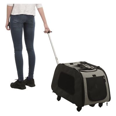 Trixie Reismand Trolley Zwart / Lichtgrijs