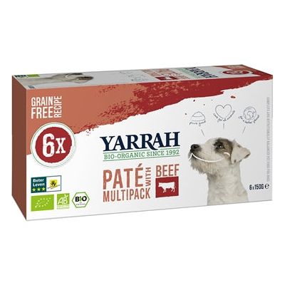 Yarrah Dog Alu Pate Multipack Beef