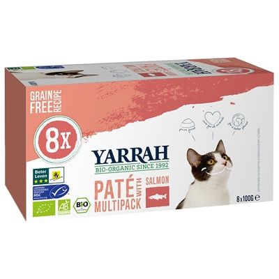 Yarrah Organic Multipack Pate Salmon Grainfree