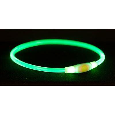 Trixie Halsband Usb Flash Light Lichtgevend Oplaadbaar Tpu Groen