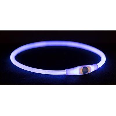 Trixie Halsband Usb Flash Light Lichtgevend Oplaadbaar Tpu Blauw