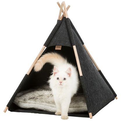 Trixie Kattenmand Tipi Vilt Antraciet