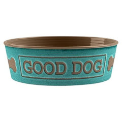 Tarhong Voerbak Good Dog Melamine Turquoise