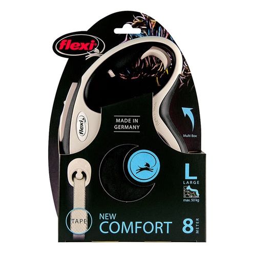 Flexi Rollijn New Comfort Tape Zwart