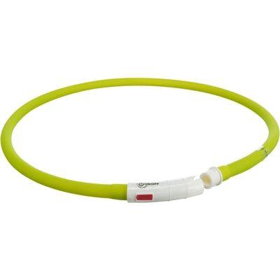 Trixie Halsband Usb Siliconen Lichtgevend Oplaadbaar Groen