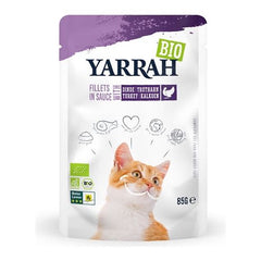 Yarrah Cat Biologische Filets Met Kalkoen In Saus