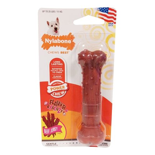 Nylabone Textured Dura Chew Beef Jerkey Voor Harde Bijters