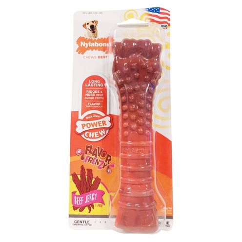 Nylabone Textured Dura Chew Beef Jerkey Voor Harde Bijters