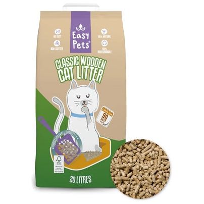 Easypets Biodegradable Classic Houtkorrels Kattenbakvulling