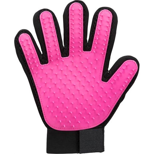 Trixie Vachtverzorgingshandschoen Mesh-Materiaal / Tpr Roze / Zwart