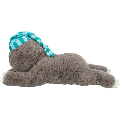 Trixie Pluche Luiaard Grijs Met Heartbeat Voor Puppy