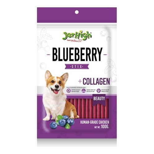 Jerhigh Blueberry Stix Met Kip En Collageen