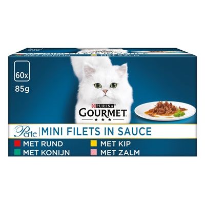 Gourmet Perle Mini Filets In Saus Kip / Konijn / Rund / Zalm