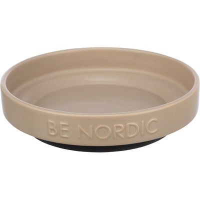 Trixie Be Nordic Voerbak Kat Keramiek / Rubber Taupe