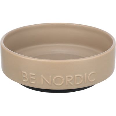 Trixie Be Nordic Voerbak Hond Keramiek / Rubber Taupe