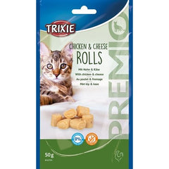 Trixie Premio Kip & Kaas Rolletjes Voor Katten Glutenvrij