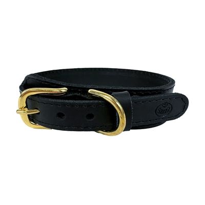 Sazzz Halsband Hond Pioneer Classic Leer Zwart