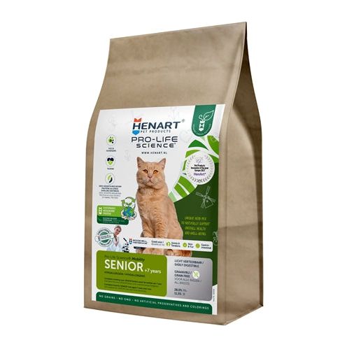 Henart Mealworm Insect Cat Senior With Hem Eggshell Membrane