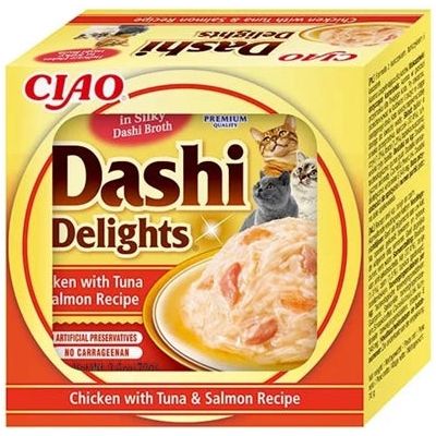 Inaba Dashi Delights Chicken With Tuna & Salmon Recipe