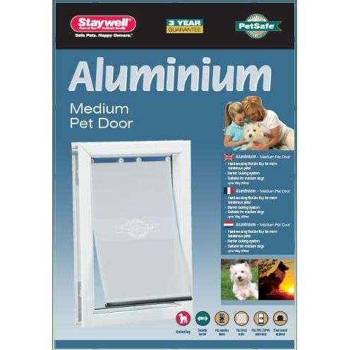 Petsafe Hondenluik Tot 18 Kg Aluminium Wit