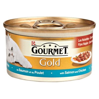 Gourmet Gold Fijne Hapjes Zalm / Kip