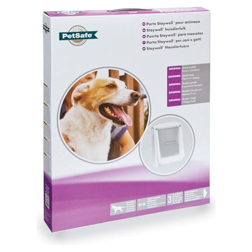 Petsafe Hondenluik Large Wit / Transparant