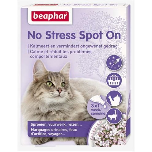 Beaphar No Stress Spot On Kalmeert En Stimuleert Goed Gedrag Kat